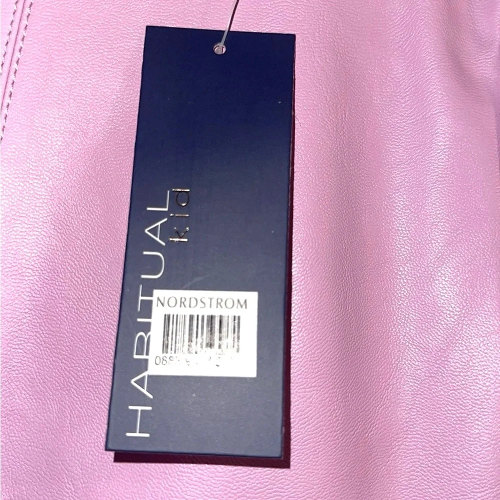 Habitual Kids Girls Faux Leather Dress in Purple